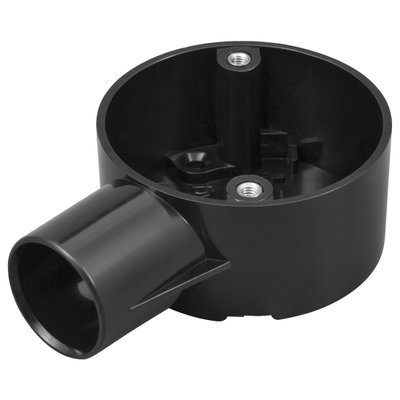 Marshall-Tufflex 25mm PVC-U Round Conduit Circular Box Terminal Black (Pack of 20)