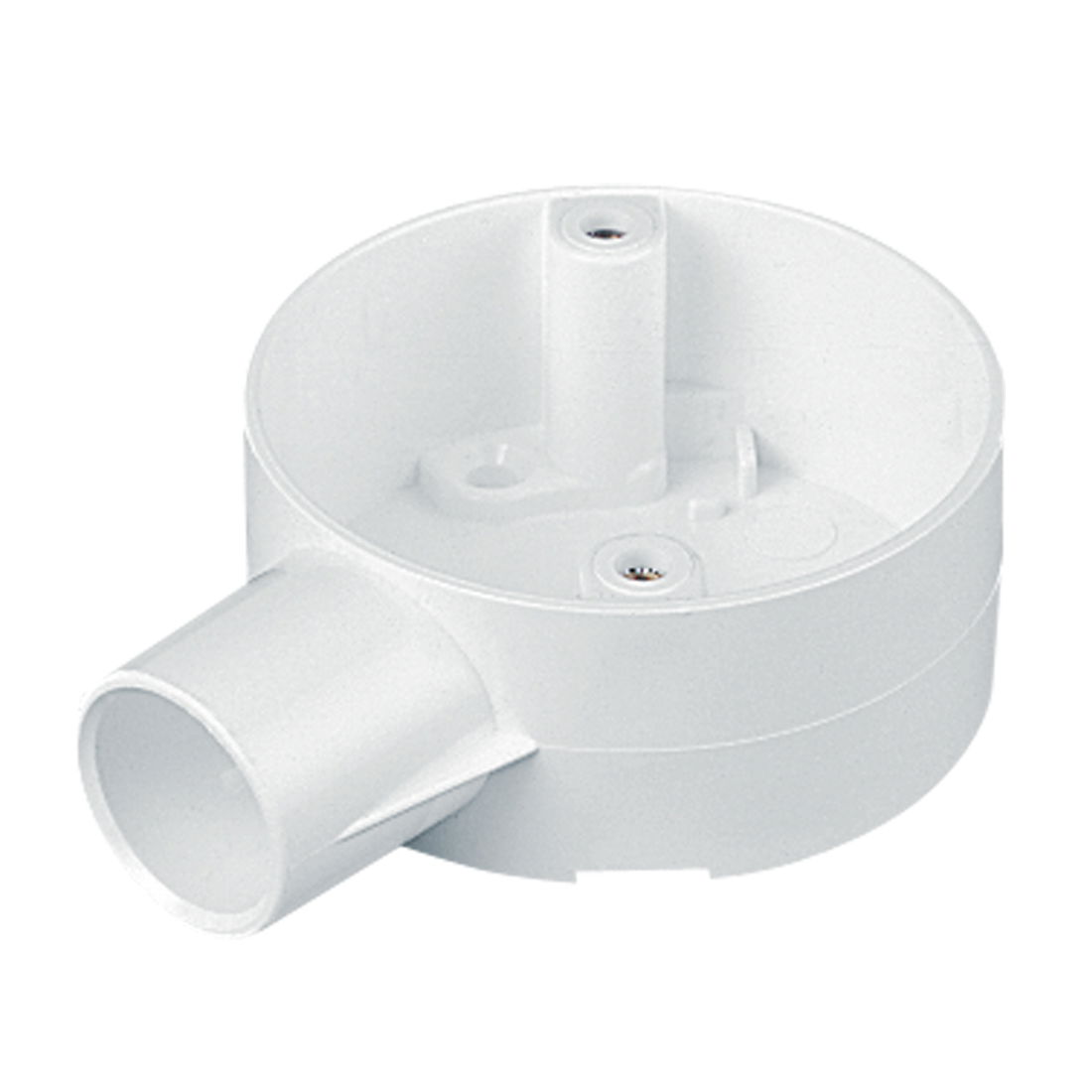 Marshall-Tufflex 25mm PVC-U Round Conduit Circular Box Terminal White (Pack of 20)