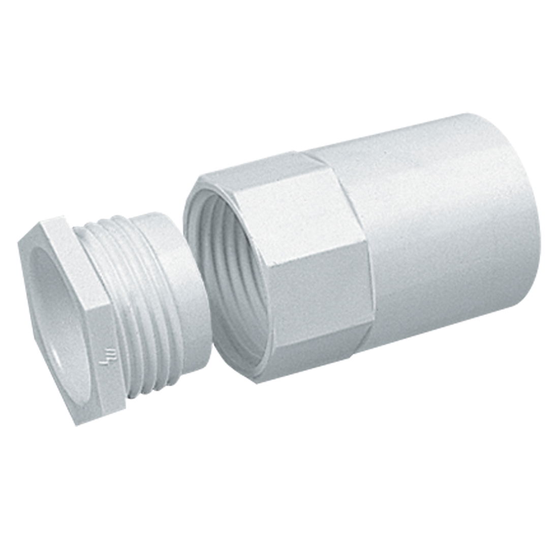 Marshall-Tufflex 32mm PVC-U Round Conduit Adaptor (Female thread) White (Pack of 25)