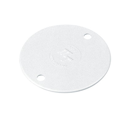 Marshall-Tufflex 85mm Diameter PVC-U Round Conduit Circular Lid (Overlapping) White (Pack of 100)