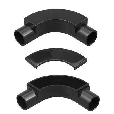 Marshall-Tufflex 20mm PVC-U Round Conduit Inspection Bend Black (Pack of 20)