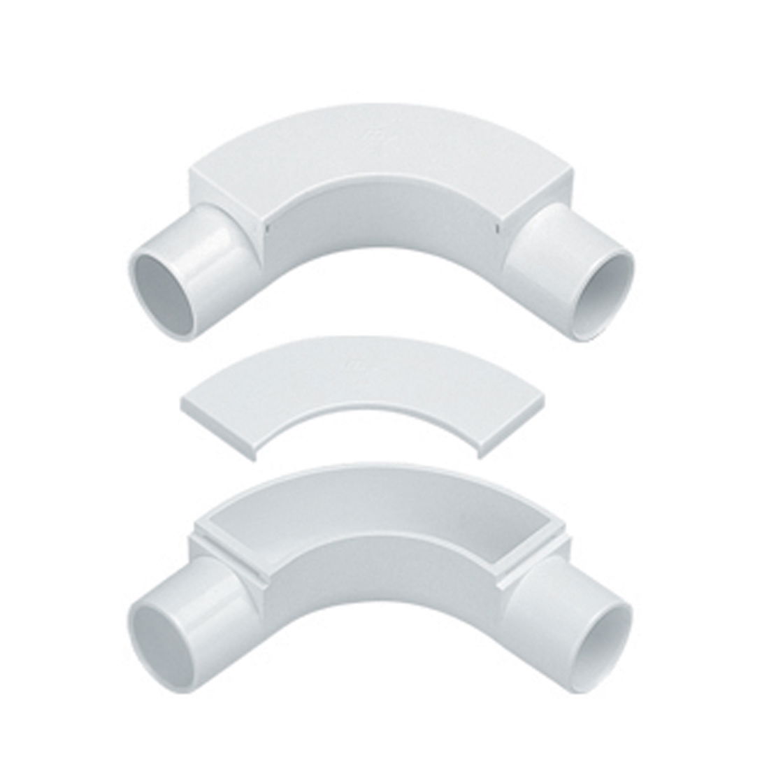 Marshall-Tufflex 25mm PVC-U Round Conduit Inspection Bend White (Pack of 20)