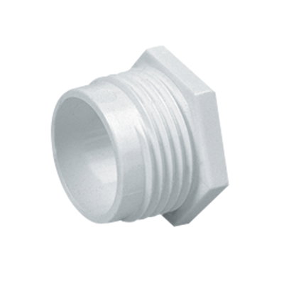 Marshall-Tufflex 32mm PVC-U Round Conduit Male Bush (For use with cable glands) White (Pack of 25)