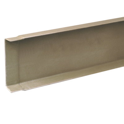 Marshall-Tufflex GRP Non-Perforated Pressed Tray 400mm x 80mm x 3m