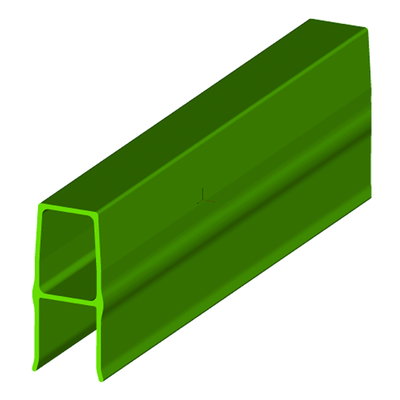Marshall-Tufflex GRP Ground Duct A Profile 143mm x 53mm
