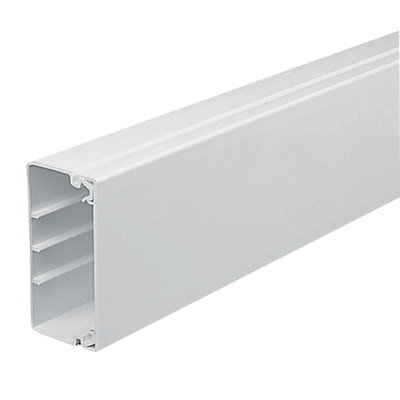 Marshall-Tufflex 100mm x 50mm x 3m PVC-U Maxi Trunking White (Pack of 4)