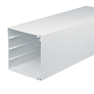Marshall-Tufflex 150mm x 150mm x 3m PVC-U Maxi Trunking White (Pack of 2)