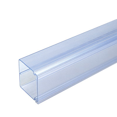 Marshall-Tufflex 50mm x 50mm x 3m PVC-U Maxi Trunking Clear (Pack of 4)