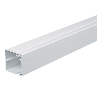 Marshall-Tufflex 50mm x 50mm x 3m PVC-U Maxi Trunking White (Pack of 6)