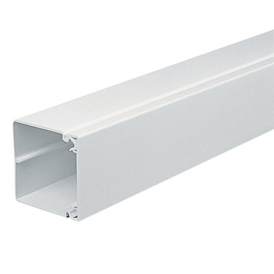 Marshall-Tufflex 75mm x 75mm x 3m PVC-U Maxi Trunking White (Pack of 4)