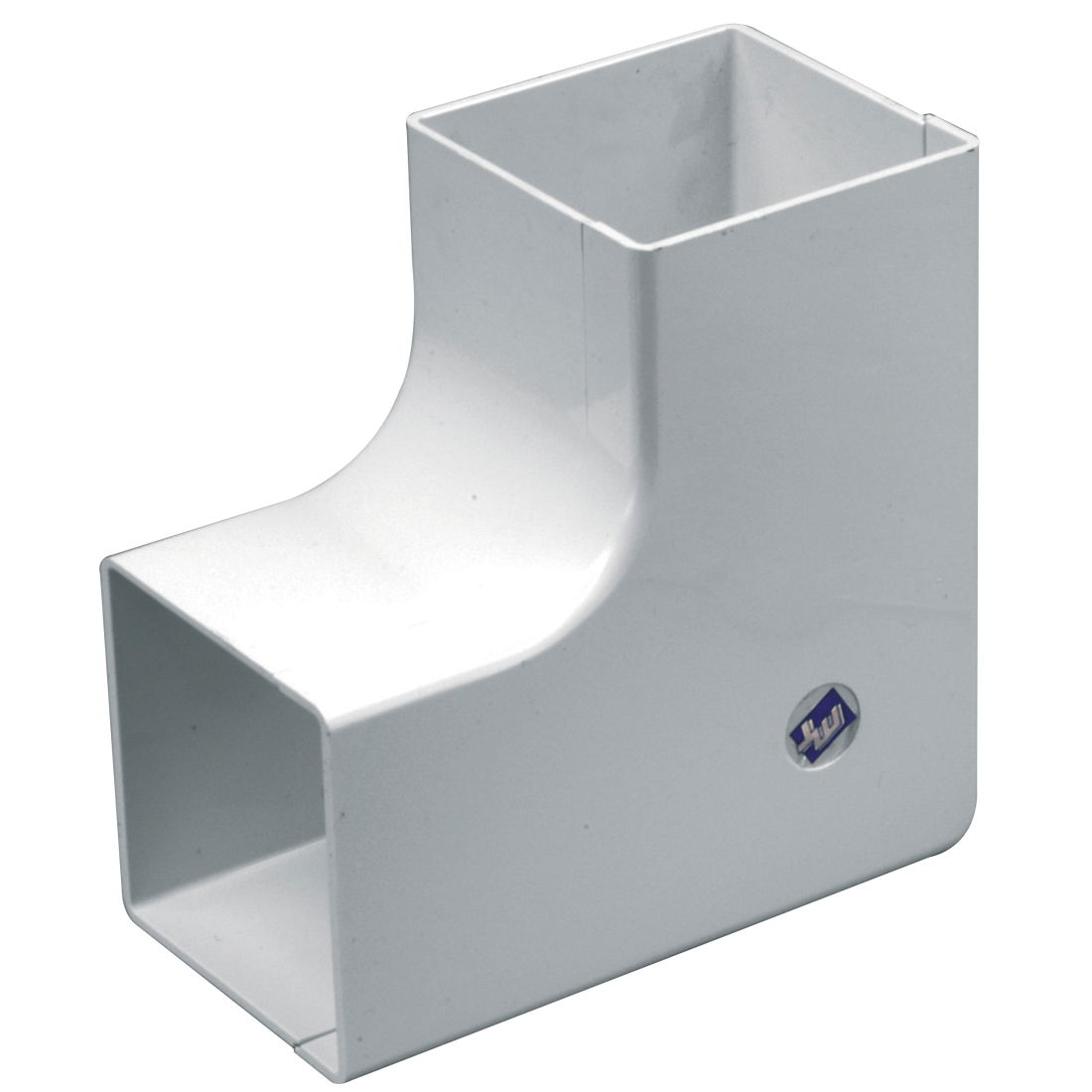 Marshall-Tufflex 75mm x 50mm Maxi Trunking Flat Angle (Moulded) White