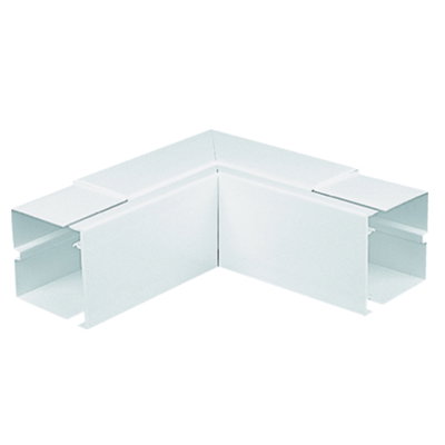Marshall-Tufflex 100mm x 100mm Maxi Trunking Internal Bend (Fabricated) White