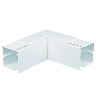 Marshall-Tufflex 150mm x 150mm Maxi Trunking Internal Bend (Fabricated) White