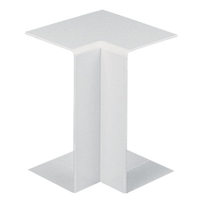 Marshall-Tufflex 50mm x 50mm Maxi Trunking Internal Bend (Clip-On) White
