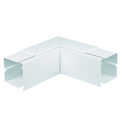Marshall-Tufflex 75mm x 50mm Maxi Trunking Internal Bend (Fabricated) White