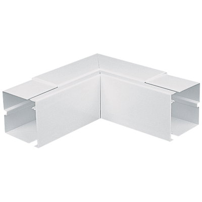 Marshall-Tufflex 75mm x 75mm Maxi Trunking Internal Bend (Fabricated) White
