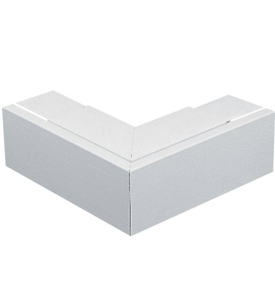 Marshall-Tufflex 100mm x 100mm Maxi Trunking External Bend (Fabricated) White