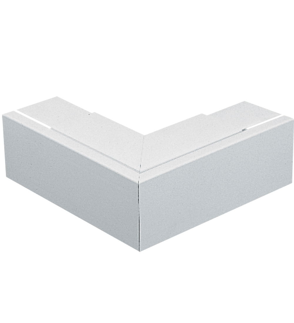 Marshall-Tufflex 75mm x 75mm Maxi Trunking External Bend (Fabricated) White