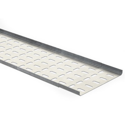 Marshall-Tufflex Metal Cable Tray Light Duty 75mm x 12mm x 3m Pre-Galvanised