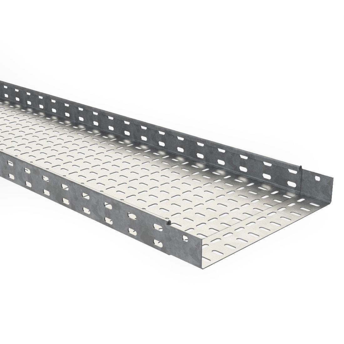 Marshall-Tufflex Metal Cable Tray Heavy Duty 225mm x 50mm x 3m Pre-Galvanised