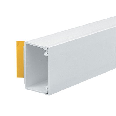 Marshall-Tufflex 38mm x 25mm x 2.4m Self Fix PVC-U Mini Trunking White (Pack of 15)