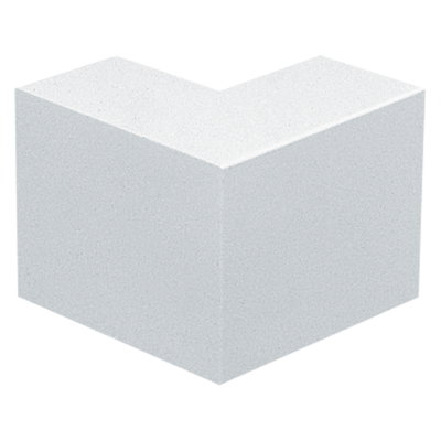 Marshall-Tufflex 50mm x 25mm Mini Trunking External Bend White (Pack of 20)