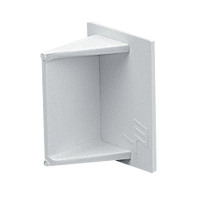 Marshall-Tufflex 38mm x 16mm Mini Trunking End Cap White (Pack of 50)