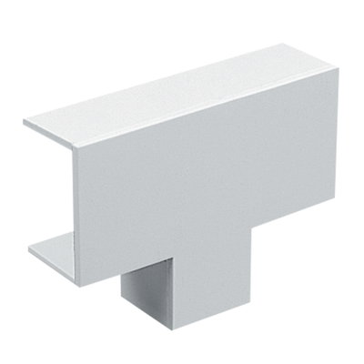 Marshall-Tufflex 38mm x 38mm Mini Trunking Square Equal Tee White (Pack of 10)