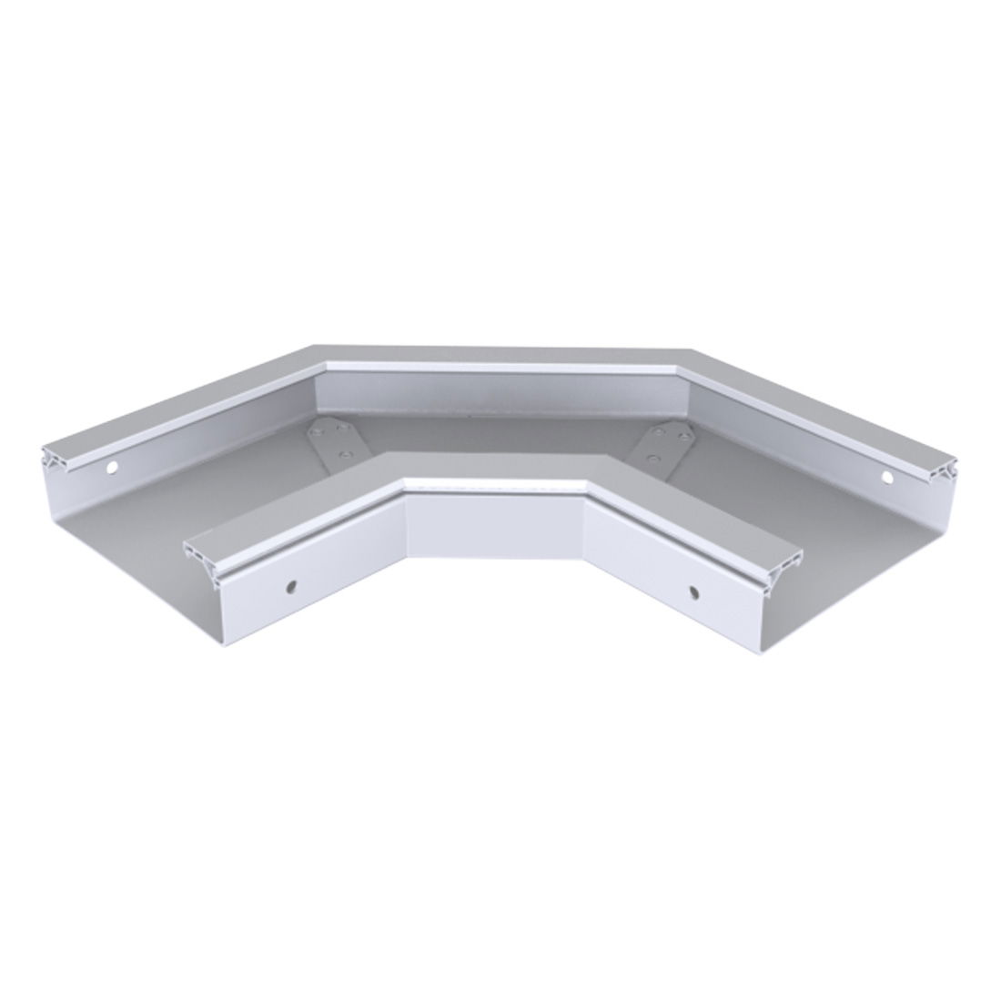 Marshall-Tufflex PVC Cable Tray Flat Bend 60mm x 200mm