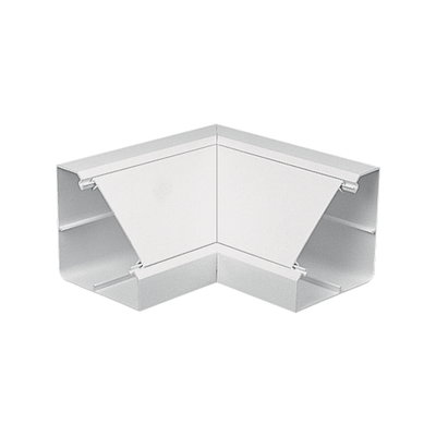 Marshall-Tufflex 105mm x 105mm PVC-U Bench Trunking Internal Bend White
