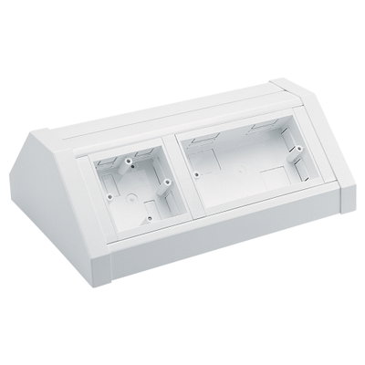 Marshall-Tufflex 210mm x 105mm PVC-U Bench Unit 1 + 2 Gang Double Sided Unit White