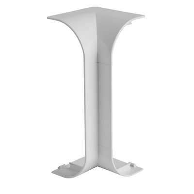 Marshall-Tufflex Sterling Curve BIO 167mm x 50mm x 3m PVC-U 3 Compartment Dado (Profile 1) Internal Bend White (Pack of 2)