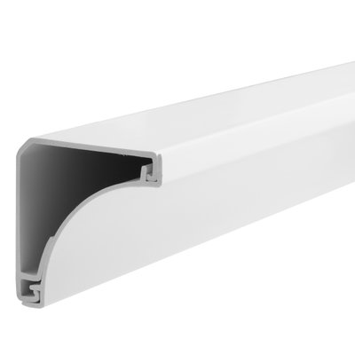Marshall-Tufflex 50mm x 50mm x 3m PVC-U Cornice Trunking Assembly (Base & Lid) White (Pack of 8)