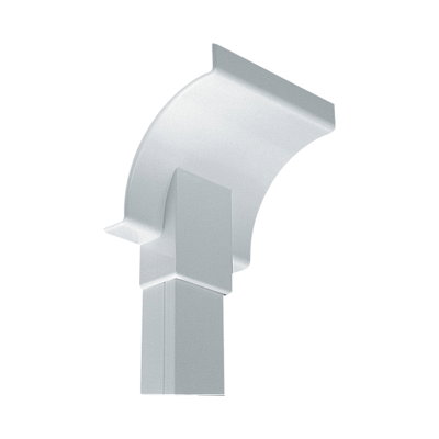 Marshall-Tufflex 50mm x 50mm PVC-U Cornice MMT2 (25mm x 16mm) Mini Trunking Adaptor White (Pack of 10)