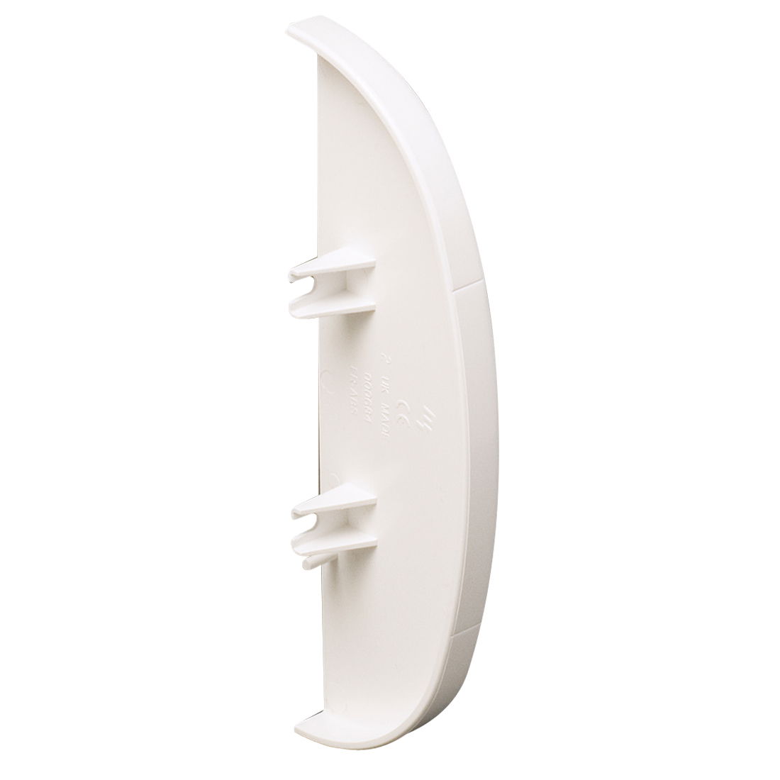 Marshall-Tufflex Odyssey 180mm x 57mm x 3m PVC-U 3 Compartment Dado End Cap White (Pack of 2)