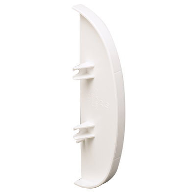 Marshall-Tufflex Odyssey 180mm x 57mm x 3m PVC-U 3 Compartment Dado End Cap White (Pack of 2)