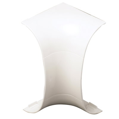 Marshall-Tufflex Odyssey 180mm x 57mm x 3m PVC-U 3 Compartment Dado Internal Bend White