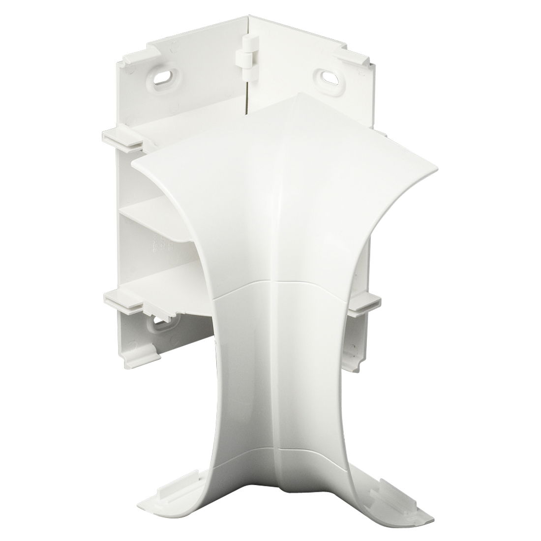 Marshall-Tufflex Odyssey 180mm x 57mm x 3m PVC-U 3 Compartment Dado Internal Adjustable Bend White