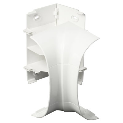Marshall-Tufflex Odyssey 180mm x 57mm x 3m PVC-U 3 Compartment Dado Internal Adjustable Bend White