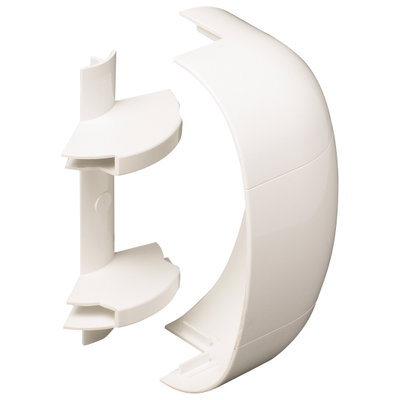 Marshall-Tufflex Odyssey 180mm x 57mm x 3m PVC-U 3 Compartment Dado External Bend White