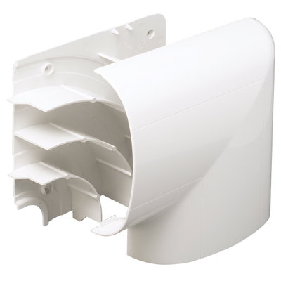 Marshall-Tufflex Odyssey 180mm x 57mm x 3m PVC-U 3 Compartment Dado Flat Angle White