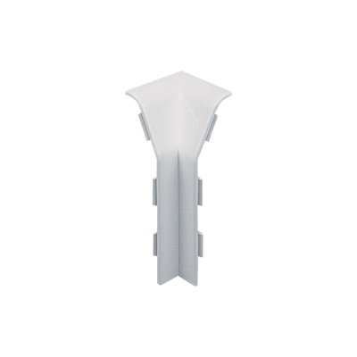 Marshall-Tufflex Sovereign Plus 75mm x 20mm PVC-U 3 Compartment Skirting Internal Bend White (Pack of 10)