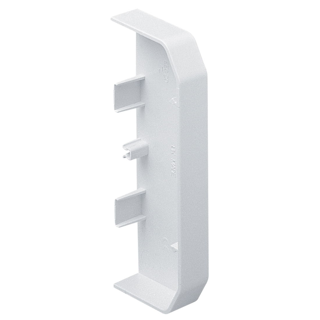 Marshall-Tufflex Sterling Compact 140mm x 50mm x 3m PVC-U 3 Compartment Dado End Cap White (Pack of 2)
