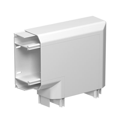 Marshall-Tufflex Sterling Compact 140mm x 50mm x 3m PVC-U 3 Compartment Dado Flat Angle White
