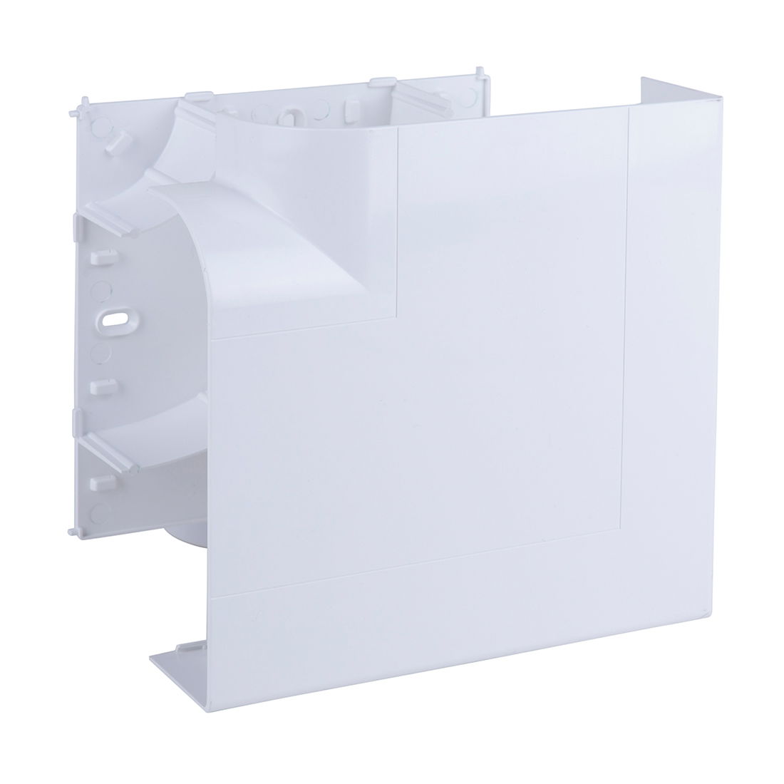 Marshall-Tufflex Sterling Curve 167mm x 50mm PVC-U 3 Compartment Skirting (Profile 2) Flat Angle Up White