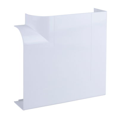 Marshall-Tufflex Sterling Curve 167mm x 50mm PVC-U 3 Compartment Skirting (Profile 2) Flat Angle Up Cover White