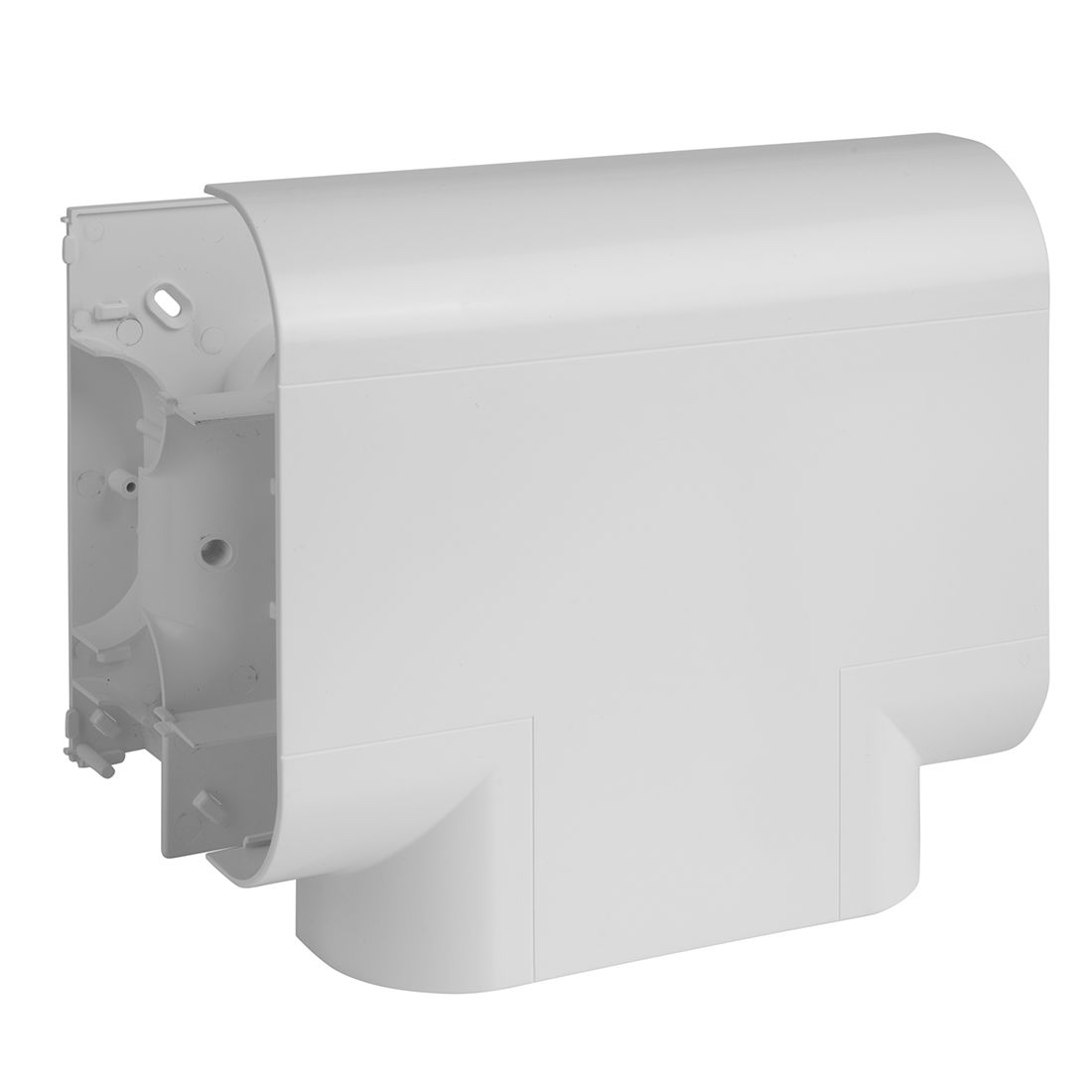 Marshall-Tufflex Sterling Curve 167mm x 50mm PVC-U 3 Compartment Dado (Profile 1) Flat Tee White