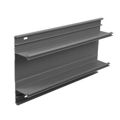 Marshall-Tufflex Sterling 167mm x 50mm x 3m PVC-U 3 Compartment Dado & Skirting (Profile 1, 2 & Curve) Trunking Base (Pack of 4)