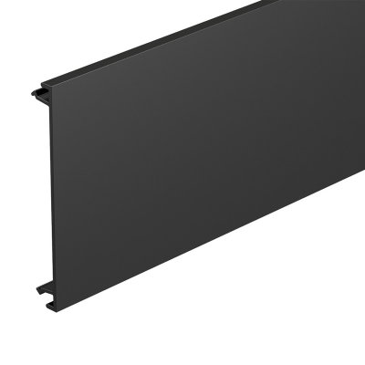Marshall-Tufflex Sterling 167mm x 50mm x 3m PVC-U 3 Compartment Dado & Skirting (Profile 1, 2 & Compact) Centre Lid Black (Pack of 8)