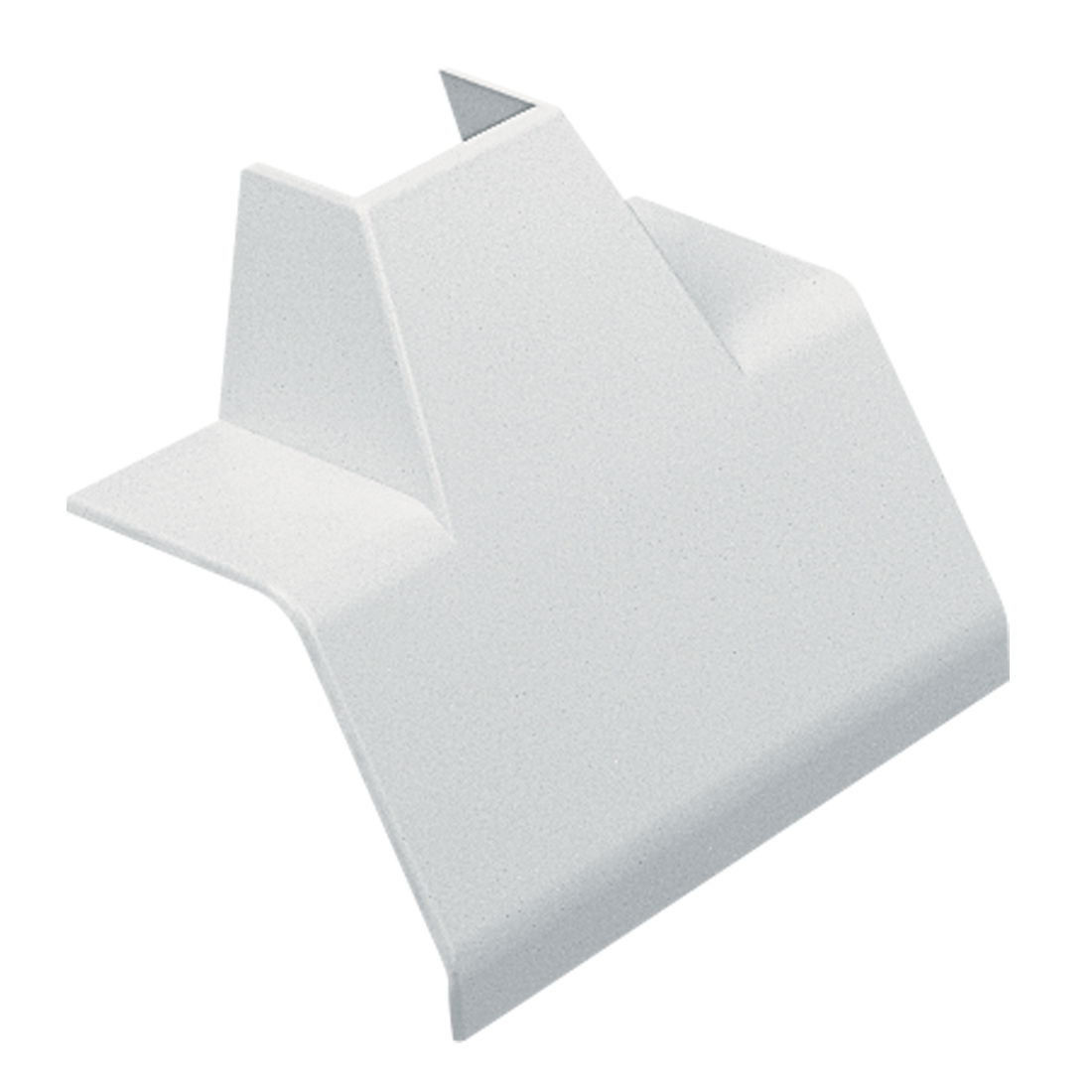 Marshall-Tufflex PVC-U Angled Mini Trunking Adaptor 25x16mm (MMT2) White (Pack of 5)